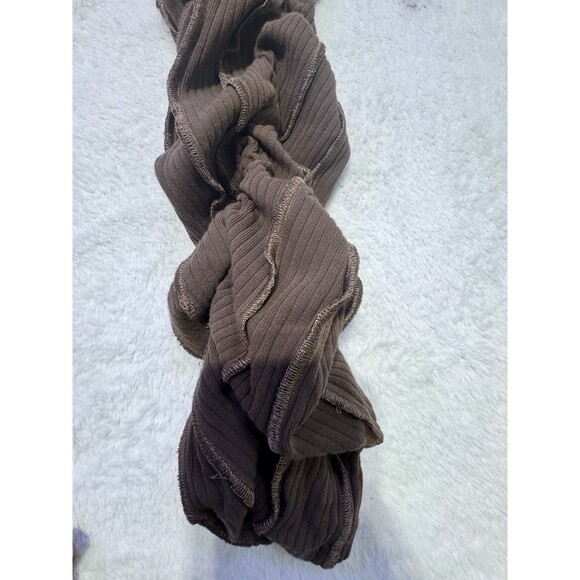 Bad society Club Dark Brown Ribbed Leggings Form Fit Y2K V Line XL Soft Comfy - Picture 7 of 12